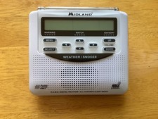 Midland WR120EZ Emergency NOAA Weather Radio Alarm Clock AC Adaptor Tested Works