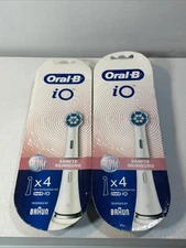 New 7 Genuine Oral B Gentlecare Replacement Heads, White, Damaged/Open Box