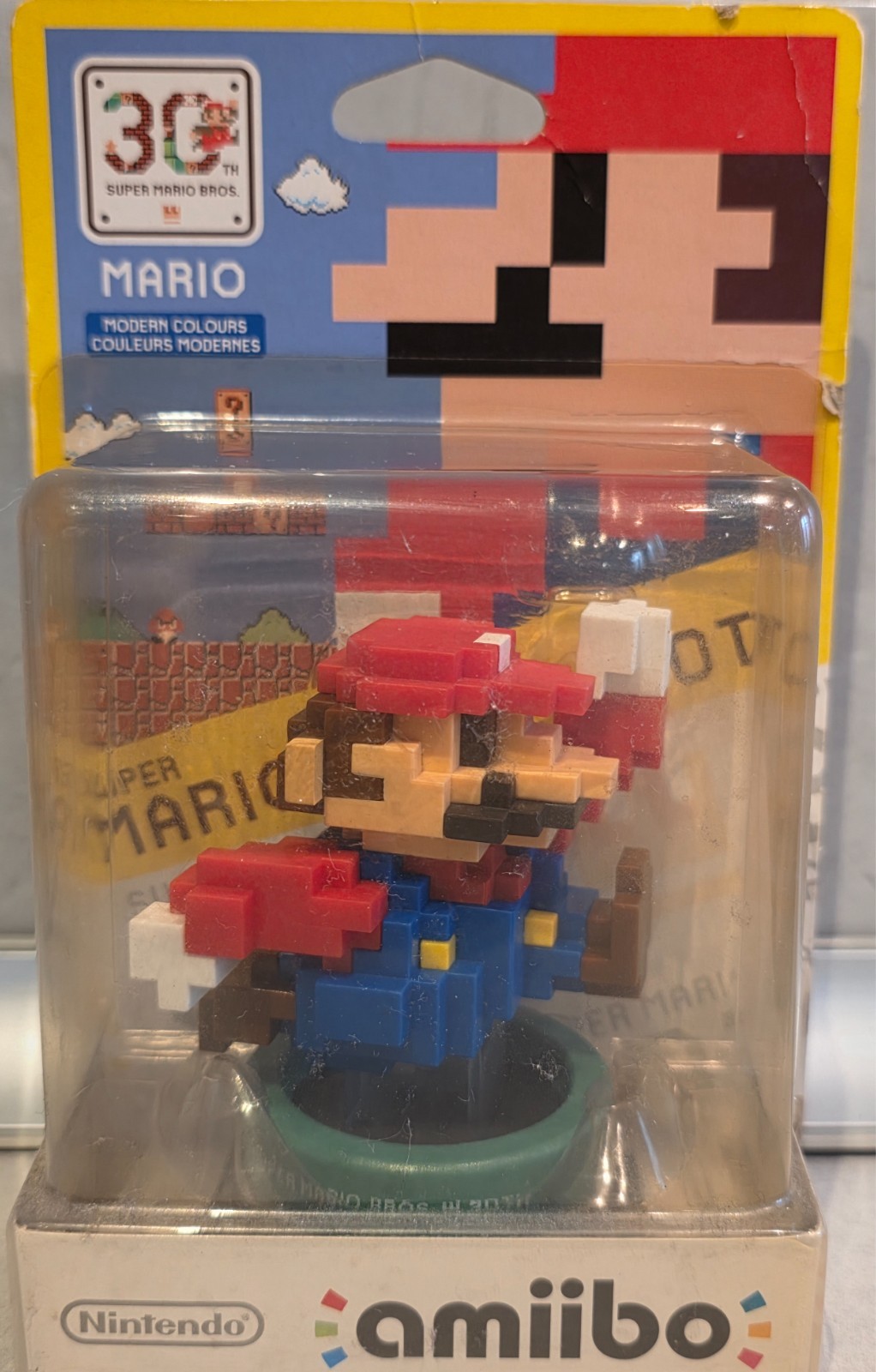 Figurine Amiibo Mario 30th anniversaire couleurs modernes Nintendo Switch Wii U neuf