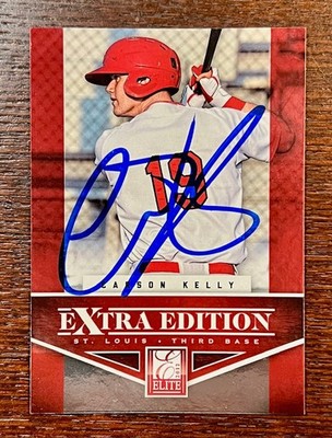 CARSON KELLY Signed 2012 Panini Elite Extra Edition Card CHICAGO CUBS ...