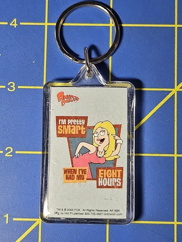 2005 RARE American Dad! Francine Animated Fox TV Show Promo Acrylic Keychain