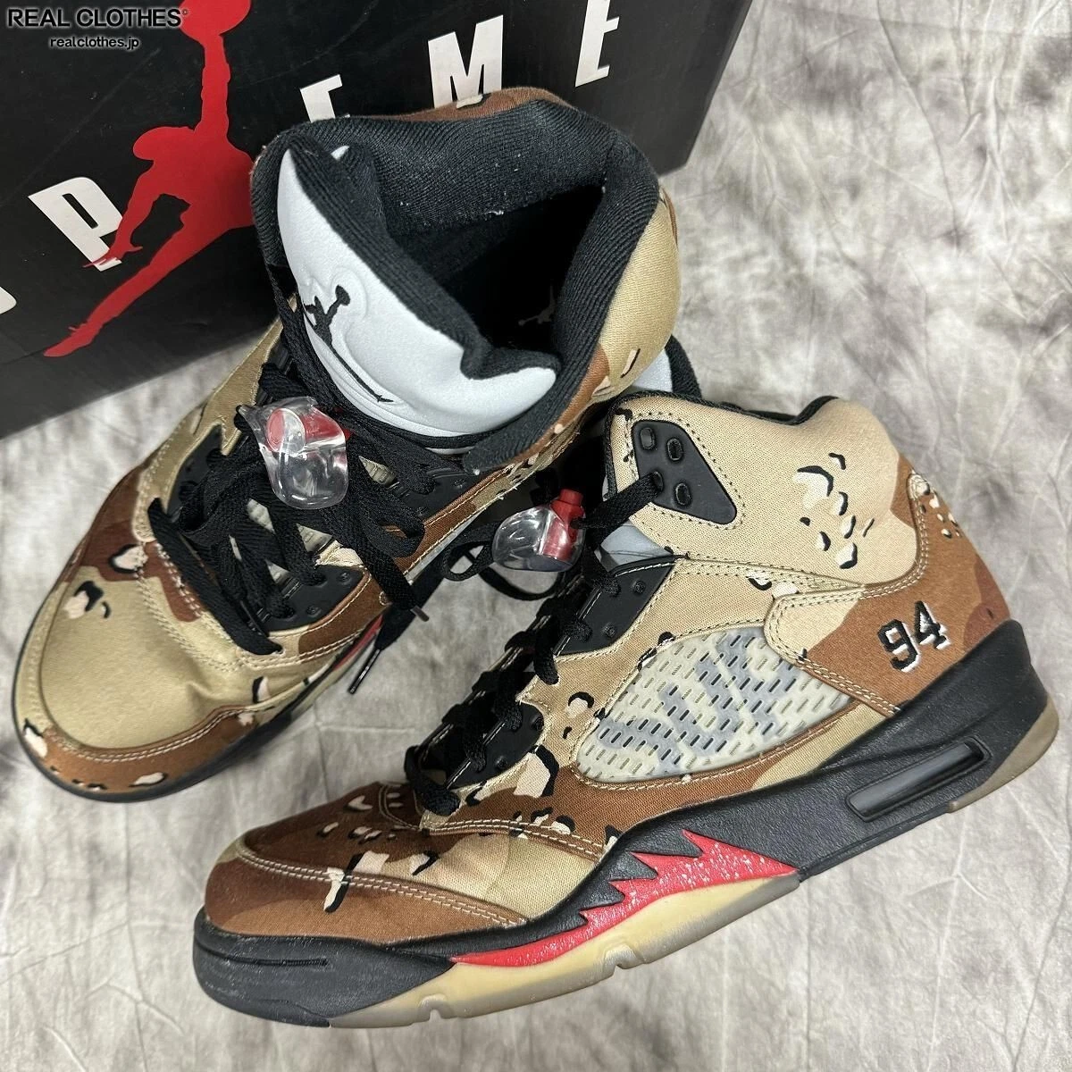 Supreme×NIKE/AIR JORDAN 5 RETRO/824371 201/28.0(10)