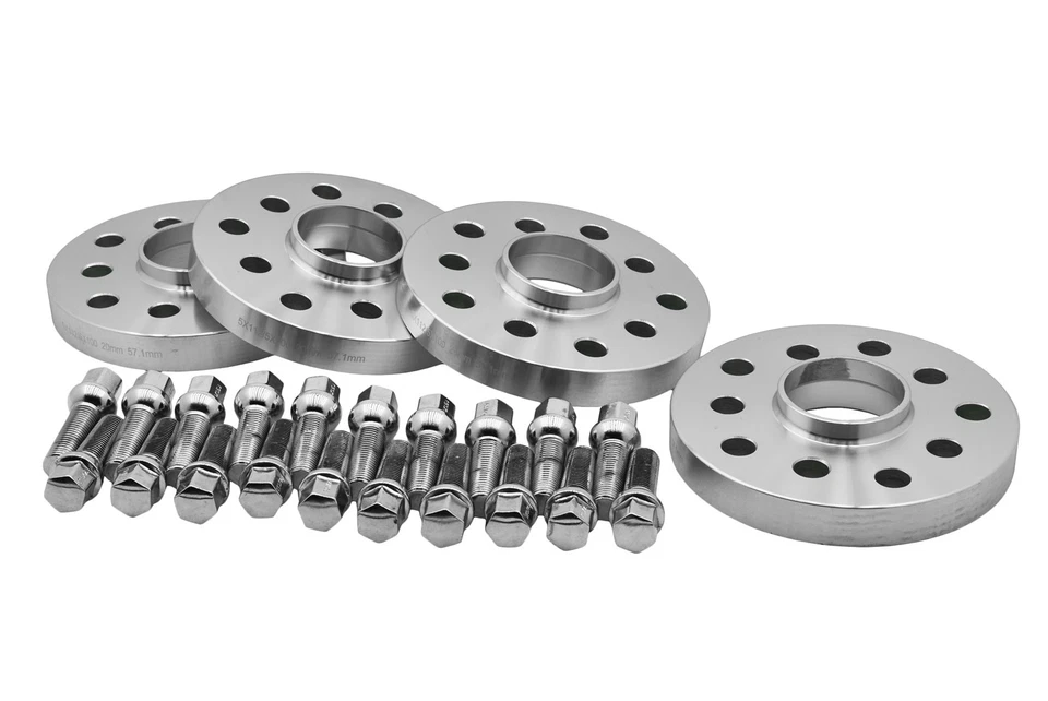 Kit de espaciadores de rueda escalonados 4 piezas Audi VolksWagen (2-12 mm) y (2-20 mm) Foto 3 de 4