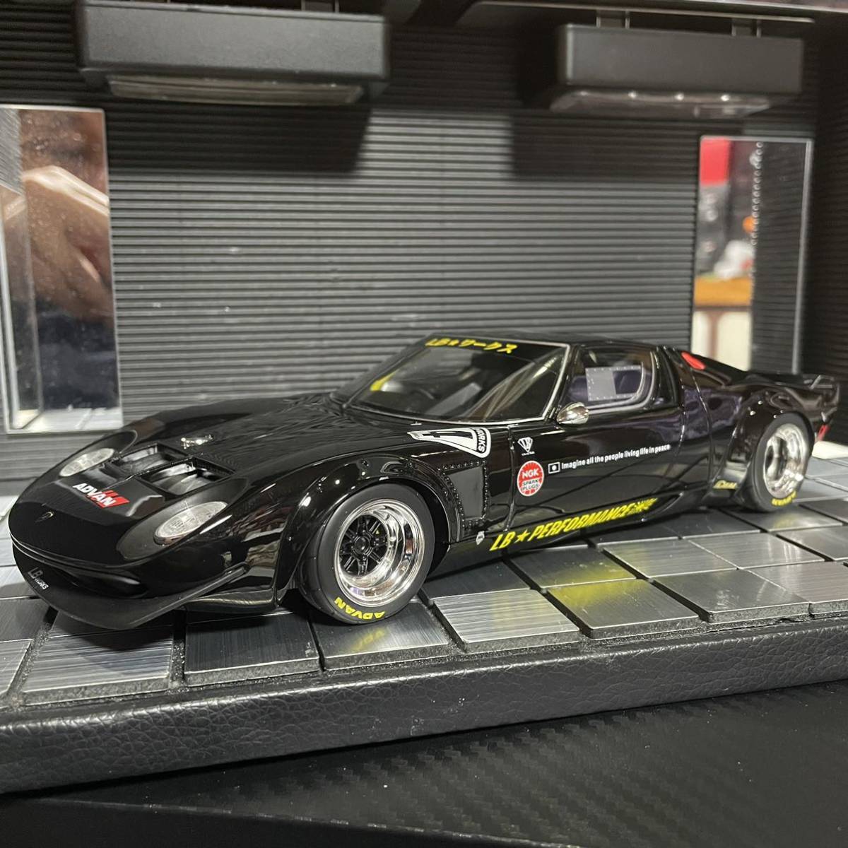 GT SPIRIT 1/18 ミウラLB Works ADVAN ② GT Spirit 1:18 scale Liberty Walk LB Works Lamborghini Miura