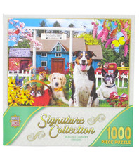Master Pieces Jigsaw Puzzle 1000 Pc Signature Collection Dog's Country Resort