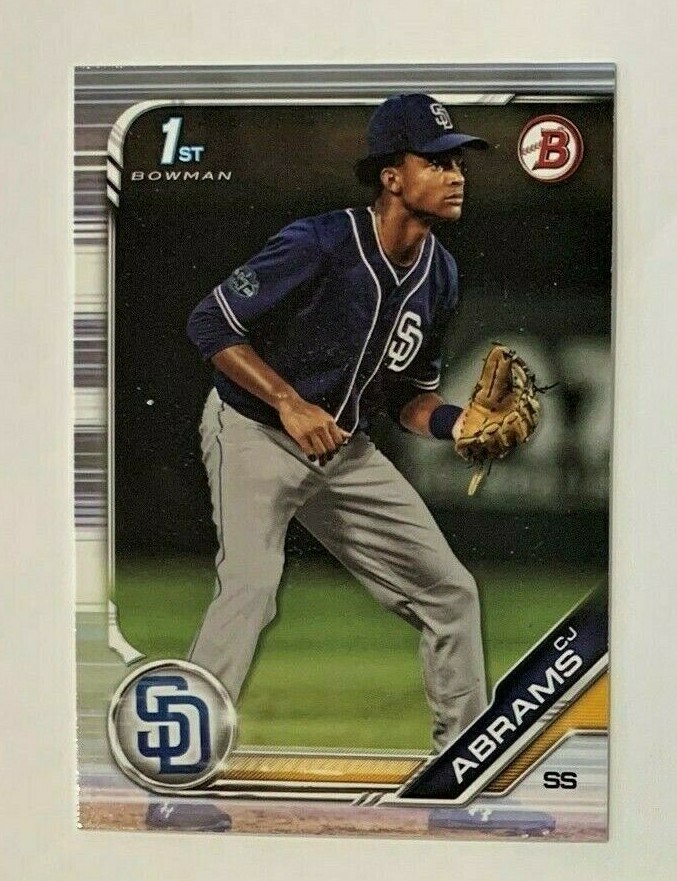 C.J. ABRAMS - 2019 1st Bowman Draft #BD-85   FS  Qty