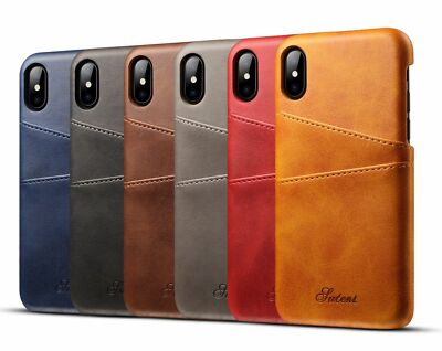 Leather Wallet Credit Card Slot Pocket Holder Case Cover For iPhone XS MAX,X/XS
