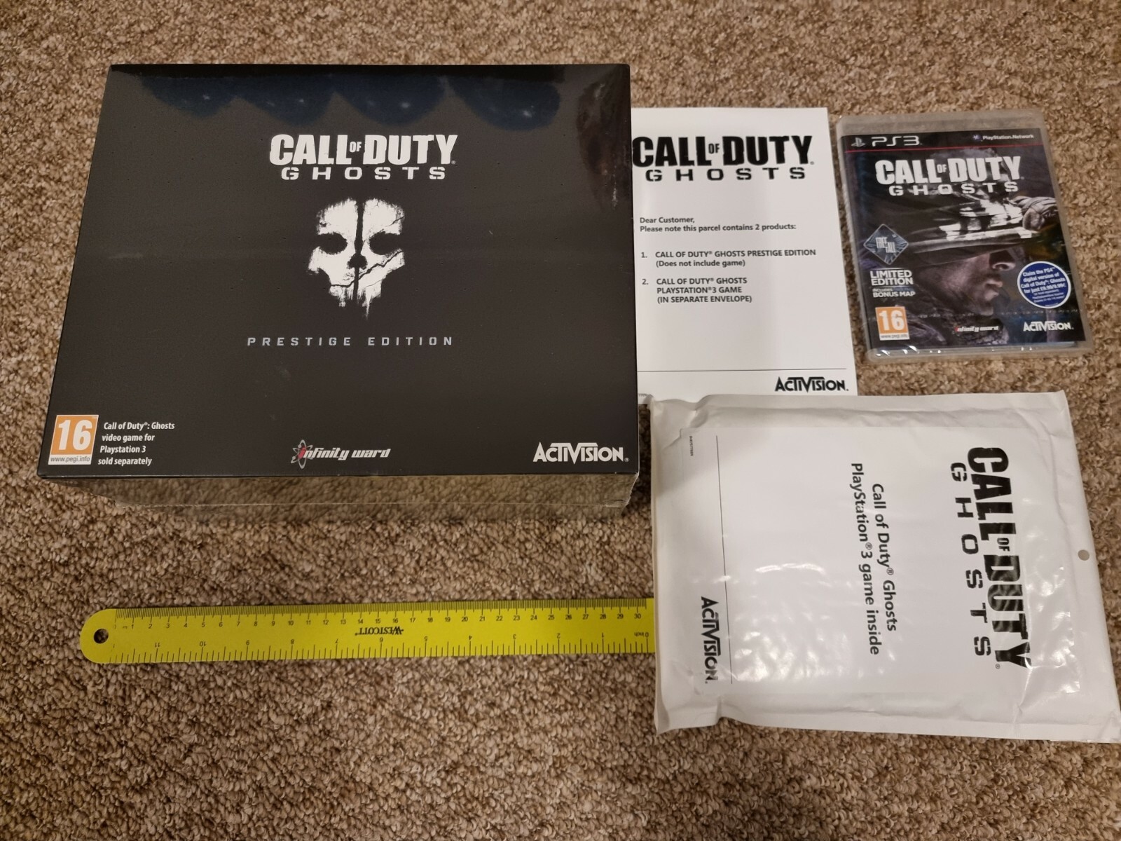 CALL OF DUTY GHOSTS PRESTIGE EDITION SONY PLAYSTATION 3 PS3 NEW & SEALED! Camera