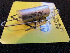 Gudeman .33uF, 200V, 10%, F407C334S-10 PIO Axial Capacitor Made In The USA, 1pc
