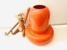 🔴 raro vaso serie “Bombolo” design Ambrogio Pozzi ceramica vetrochina anni 70