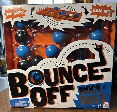 Bounce Off Rock N Rollz! Game By Mattel 2015 Balls Roll, Tray Rocks Coordination