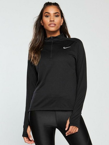 WOMENS NIKE ELEMENT LONG SLEEVE HALF 