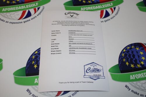 Callaway golf Epic Max Star left hand #3 wood Tensei AV White 65g AI Vapor stiff - Picture 8 of 8