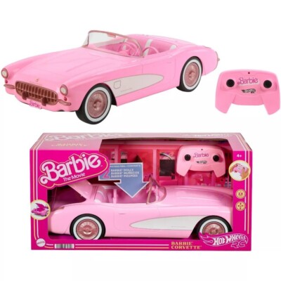 Barbie The Movie Hot Wheels RC Barbie Corvette Remote Control Car