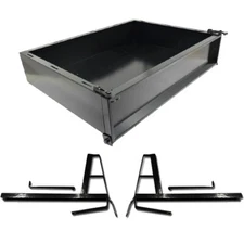 Club Car Golf Cart GTW Black Steel Cargo Box Kit for DS Golf Cart |2000.5 - 2015