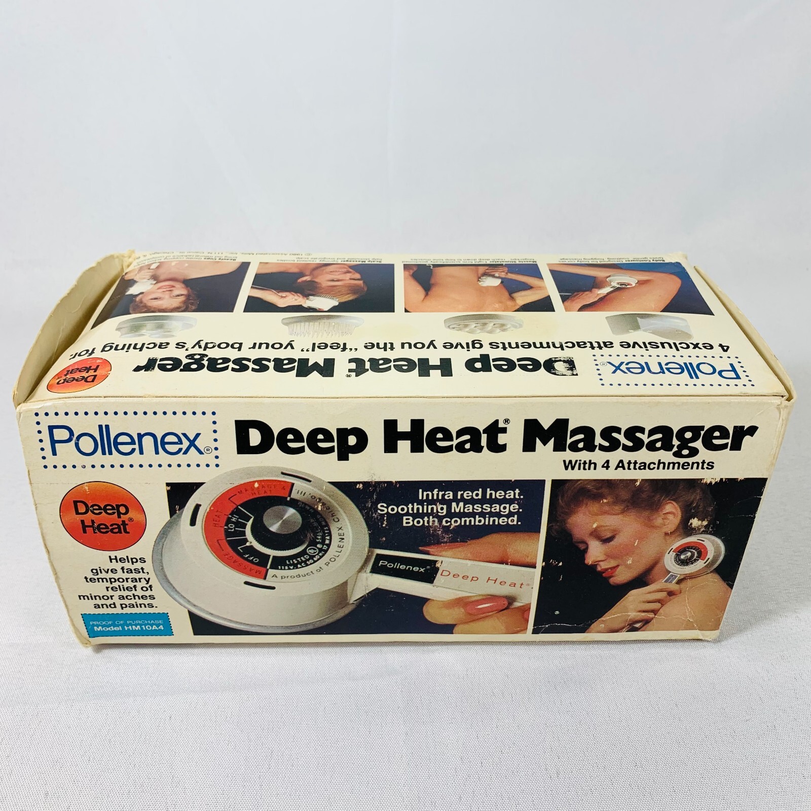 Pollenex Vintage Pollenex Deep Heat Massager HM-10 Massage, Tested Works. w ...