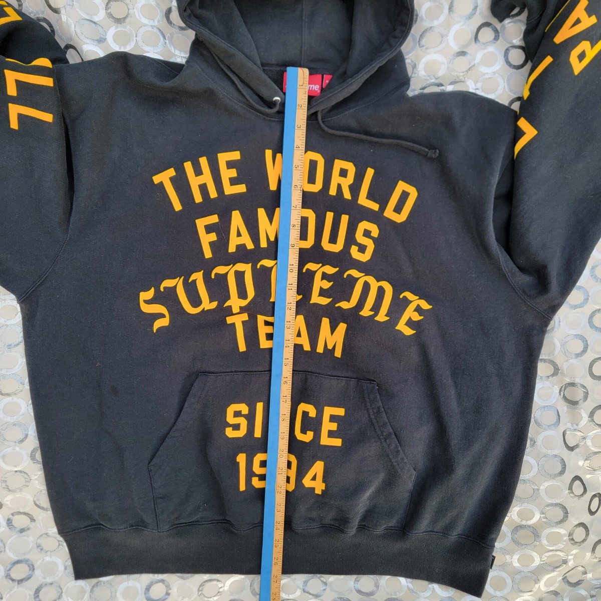 トップス Supreme Team Flocked Hooded Sweatshirt S $_12.JPG?set_id=880000500F
