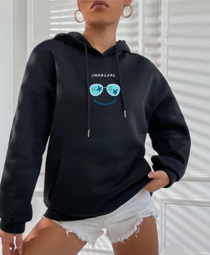 New Girl's Casual Oversized Slogan Logo Graphic Printed Jersey Hoodie Top - Picture 8 of 18