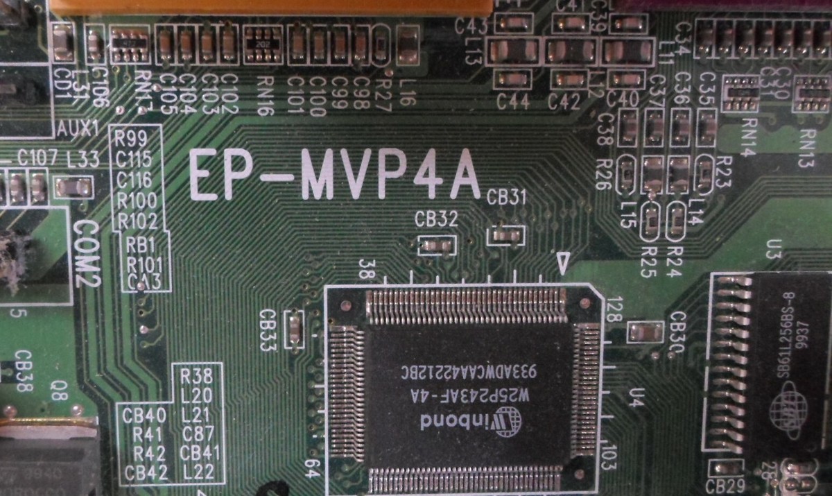 ジャンク EPoX EP-MVP4A Socket7 マザーボード EPoX EP-MVP4A M/B - ATX - Socket 7, INCLUDES CPU & 128MB RAM