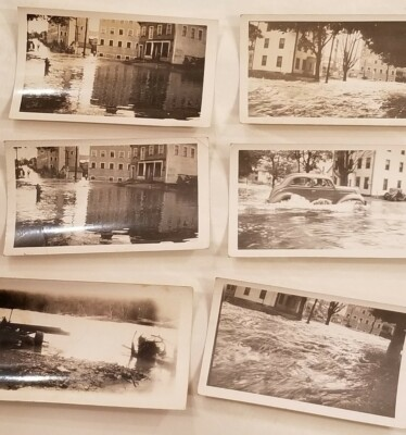 #ad 37 Orig South Ashburnham Massachusetts 1938 Hurricane Flood Damage Family Photos $279.89