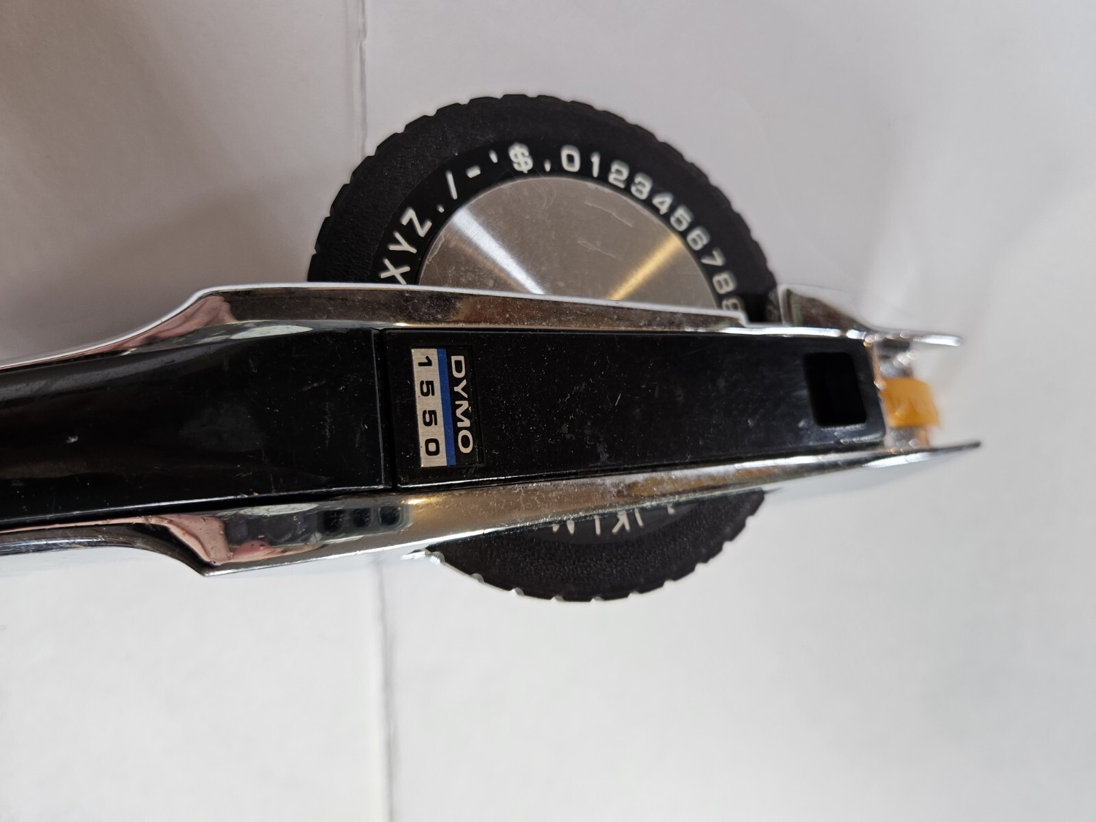 Vintage Dymo 1550 Label Maker Embossing Chrome Metal Engraver Letter