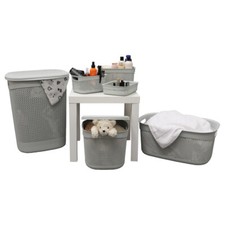 JVL Modern Droplette Design Plastic Storage Baskets, ideal for home and even Uni