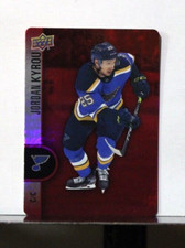 2022-23 UD Tim Hortons Hockey Red Die-Cut #DC-35 Jordan Kyrou St. Louis Blues