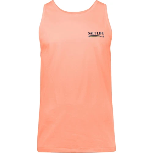 Salt Life Lure Me Tank Orange M Live Salty Saltlife Unisex Tank NWT image 3
