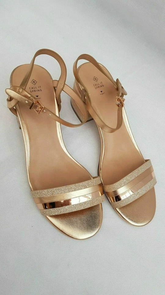 CALL IT SPRING Rose Pink 'Coccinea' Block Heel Open Toe Sandals SIZE UK 7 /EU 40 - Image 4 of 4