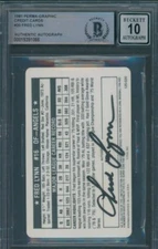 1981 Perma-Graphic Credit Cards #20 Fred Lynn Beckett Auth. Signed Auto 10 *1066