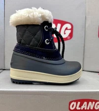 Olang - Kids Ape Navy Blu Winter 100% Waterproof Boots (-30°C) New in Box