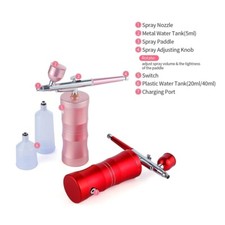 Mini air beauty compressor kit paint spray gun Nail Art Tattoo oxygen injector