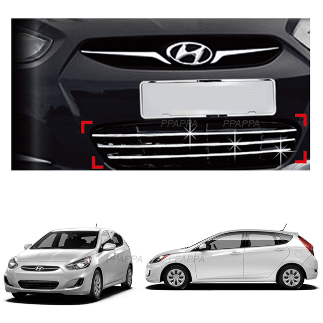 Chrome Radiator Grill Center Garnish for Hyundai Accent 2012-2017 | eBay