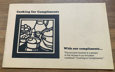 Knudsen Dairy Products Cooking For Compliments 1969 Promo Souvenir Mini Cookbook