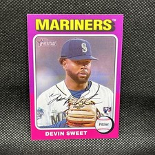 Devin Sweet 2024 Topps Heritage #242 Seattle Mariners