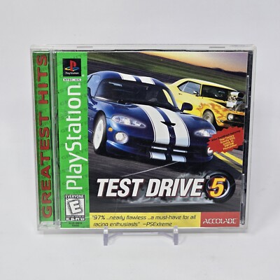 Test Drive 5 (PlayStation 1 PS1) Greatest Hits CIB COMPLETE & TESTED