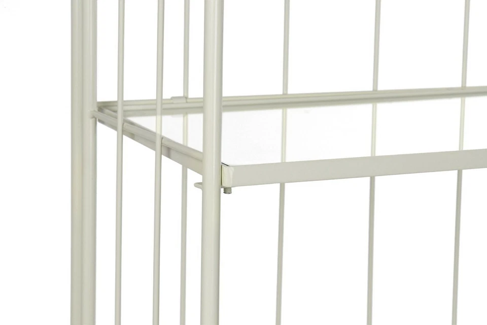 LIBRERIA ETAGERE SCAFFALE IN METALLO RIPIANI IN VETRO PER STUDIO UFFICIO NEGOZIO - Immagine 2 di 4