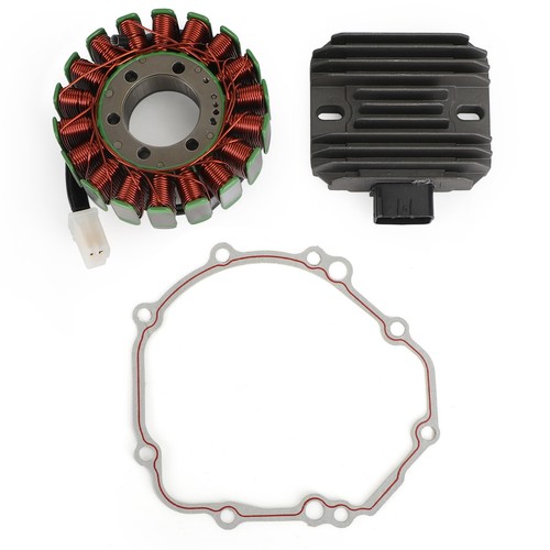 Magneto Stator+Voltage Rectifier+Gasket For Suzuki GSR400 GSR600 06-10 09 08 U0 - Picture 3 of 9