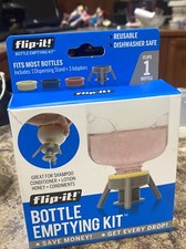NEW Flip-It Bottle Emptying Kit - Reusable and Dishwasher Safe - Get Every Drop