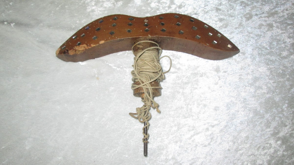 Miroir Aux Alouettes Artisanal Français - Outil De Chasse Ancien Bois Et Fer