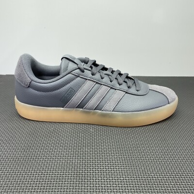Adidas VL Court Mens Gray Low Skateboarding Shoes