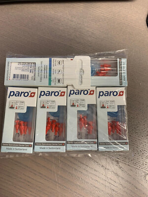 6 pack Paro ISOLA F, Medium, Red, 3.7 mm Interdental Brush 1046 ship from USA