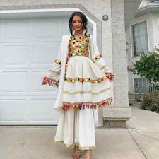 Embroidery Afghani dress for girl - Afghani style dress - Afghani dress for girl