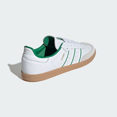 adidas Samba ホワイト/グリーン スニーカー Adidas Samba OG Sneakers Original Shoes Cloud White/Green JI2044