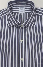 Brooks Brothers Regular Non-Iron 100 Cotton 16.5-32/33,34/35 StripeNWT 108