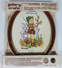 NEW Gallery Crafts Hummel Stitchery Embroidery Kit "Farm Boy" 10x13 with Frame