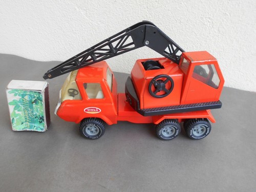 tonka crane truck vintage goliath metal 
