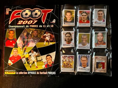 PANINI KOMPLETTER SATZ FOOT FRANCE 2007 BENZEMA ROOKIE + EMPTY ALBUM VIDE COLLECTOR