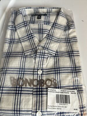 New Bonobos Brushed Button Down Shirt 2XLProminent Fit. Retail $78 | eBay
