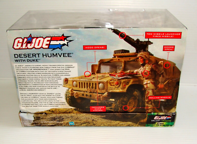 1:18 Hasbro G.I Joe U.S Army Humvee Desert Armored Humvee Vehicle